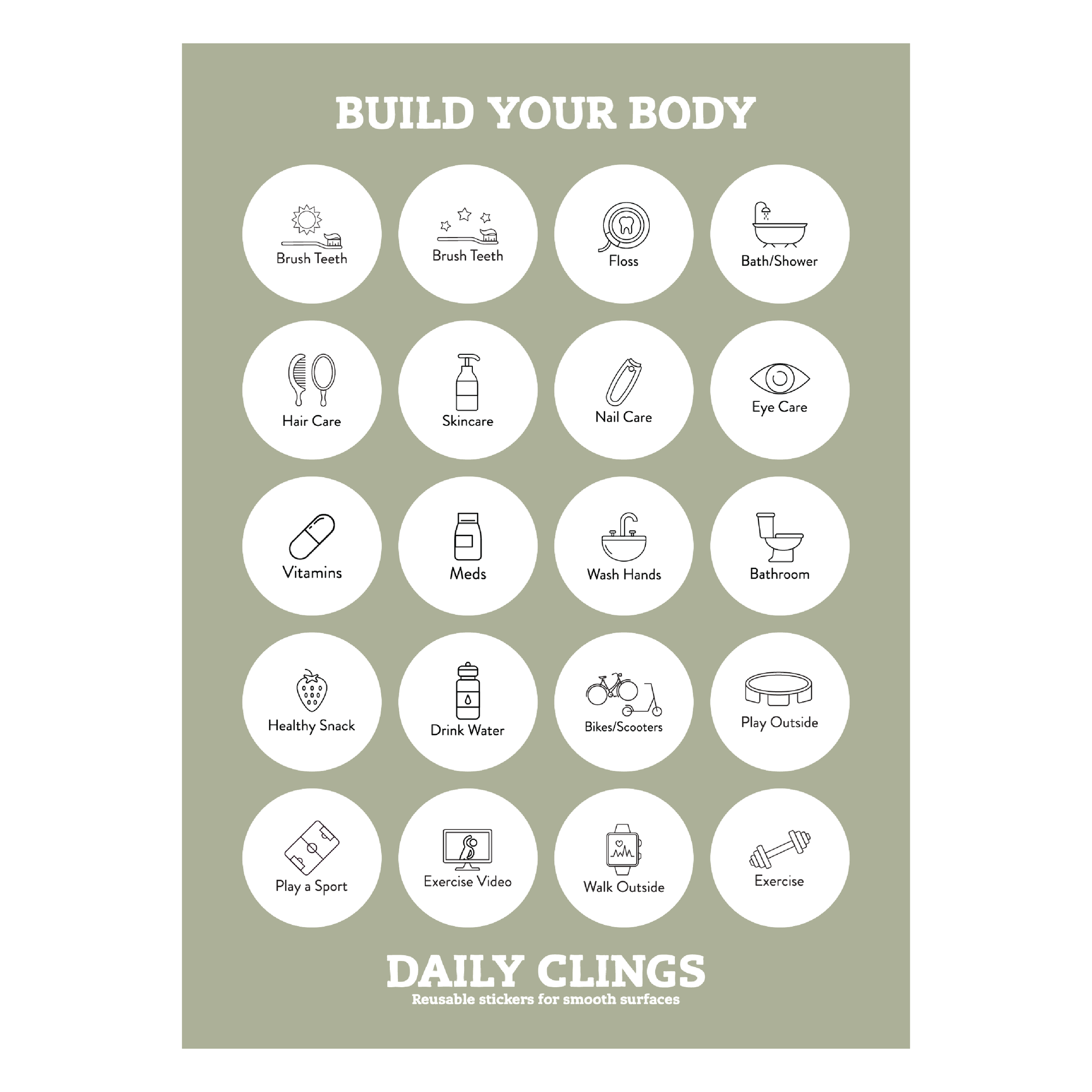 Build Your Body | Expanded | Daily Clings