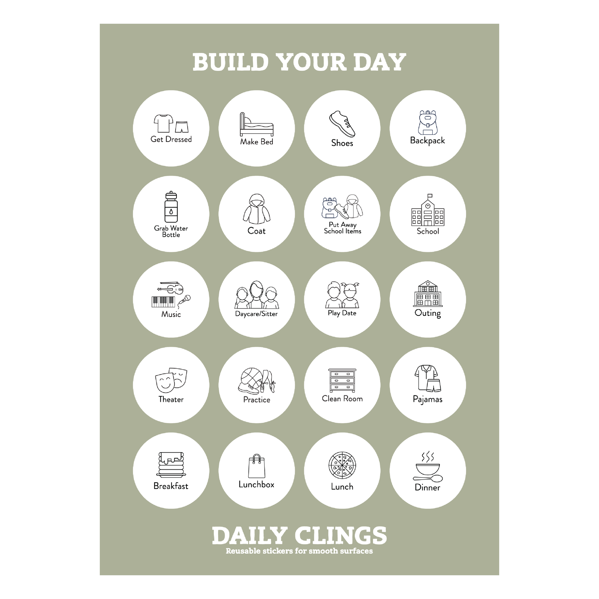 Build Your Day | Expanded | Daily Clings