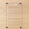 Weekly Board | Fridge | Acrylic Boards