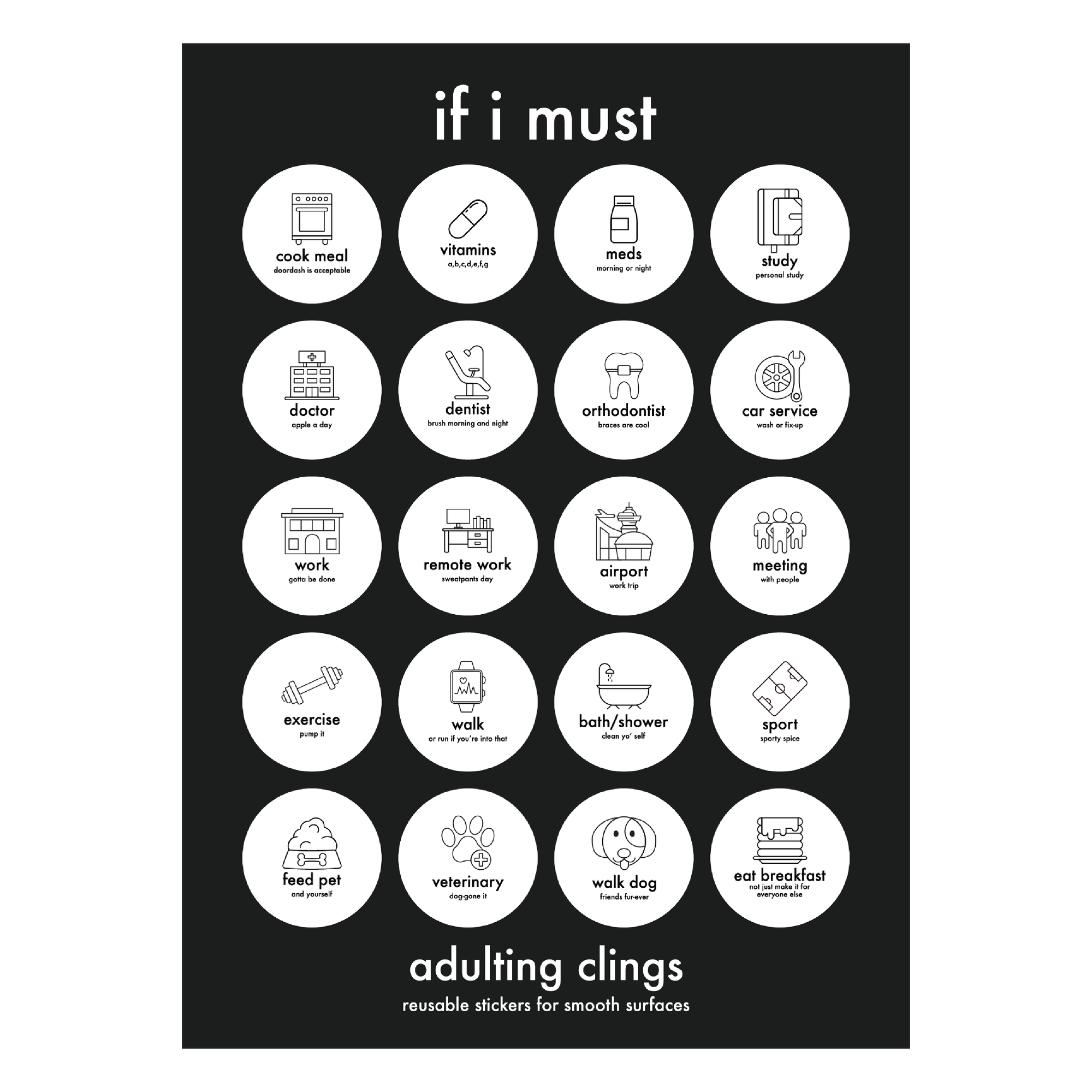 adulting | if i must | daily clings
