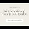 Spring '23 Invite Template | Inklings Small Group | freebies